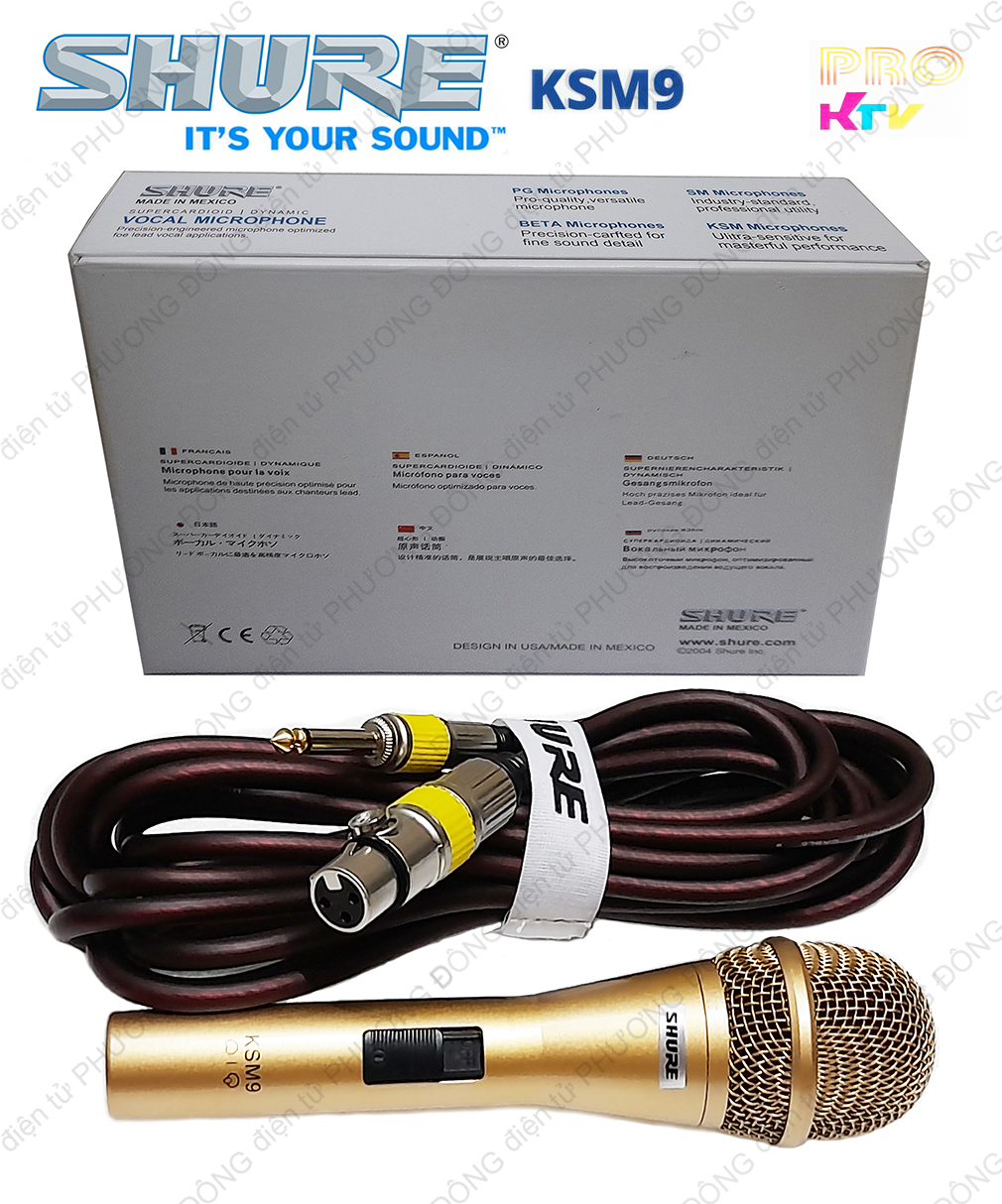 Micro có dây SHURE KSM9 cao cấp Pro KTV