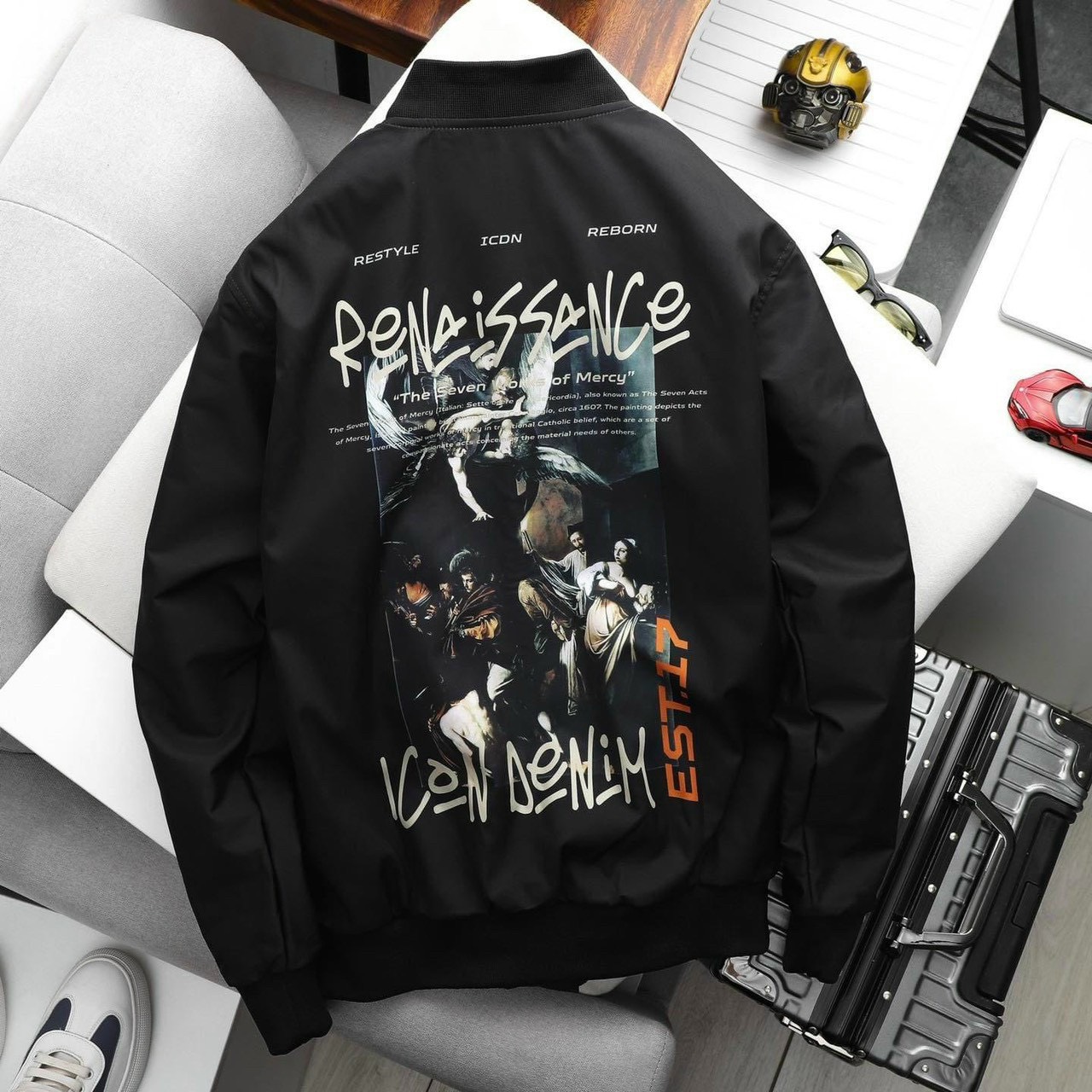 Áo Khoác Bomber Basic JOG Unisex Nam Nữ Oversize Form Rộng
