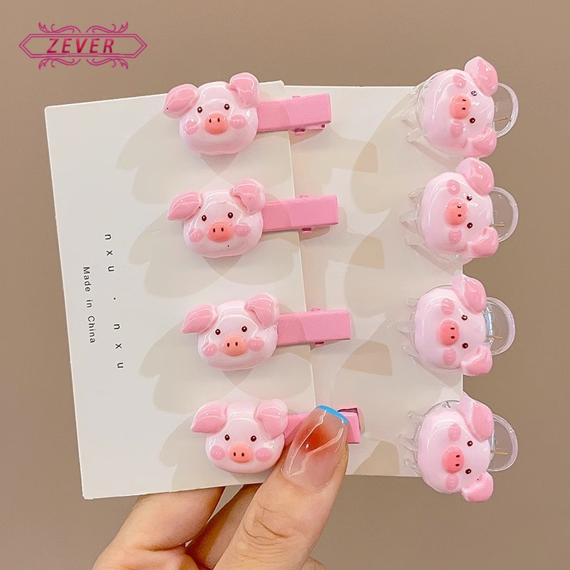 Kẹp Tóc Hình Chú Heo Hồng Dễ Thương