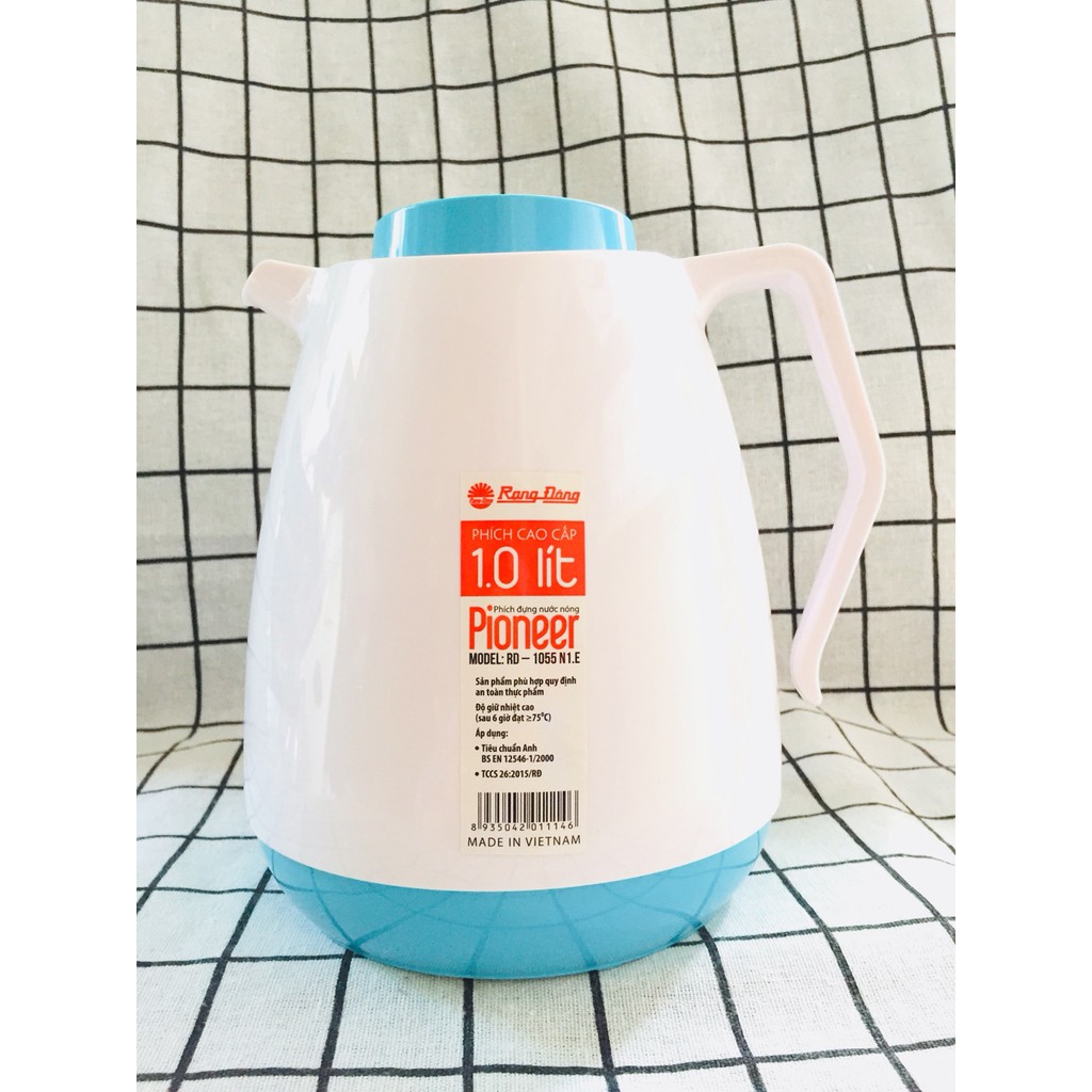 Phích pha trà 1 lít rạng đông rd 1055 ts màu ngẫu nhiên