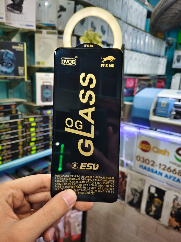 OPPO A3 4G OG Tempered Glass – Strong Screen Protector | Daraz.pk