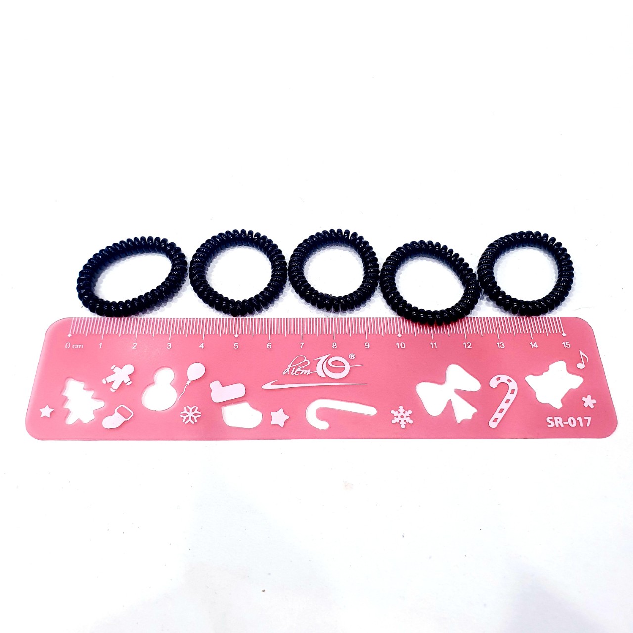 Cột Tóc Lò Xo Đen Mini (3cm)