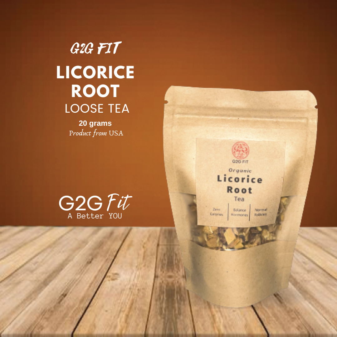 Licorice Root Tea 20g Loose Tea Small Bits for PCOS, Adrenal Support