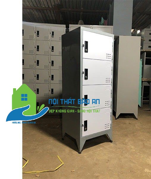 Tủ sắt cá nhân 4 ngăn sơn tĩnh điện bảo an