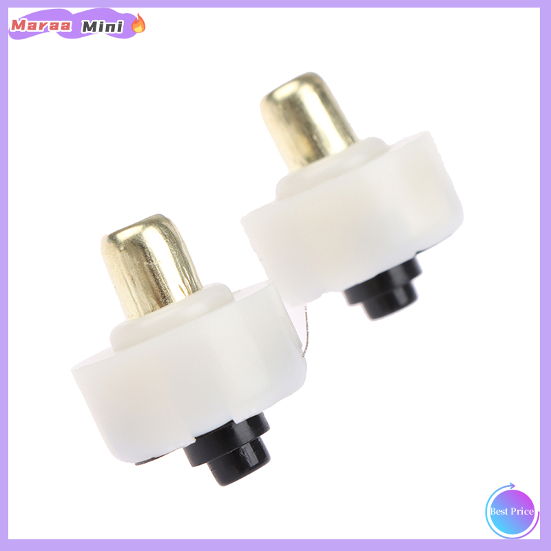 Maraa 2Pcs 17mm LED Flashlight Push Button Switch ON OFF Electric Torch Tail Switch