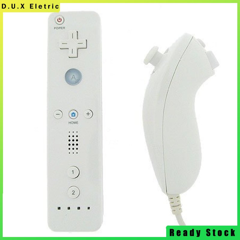 Generic Remote + Nunchuk Nunchuck Controller Combo Set Bundle for Nintendo Wii