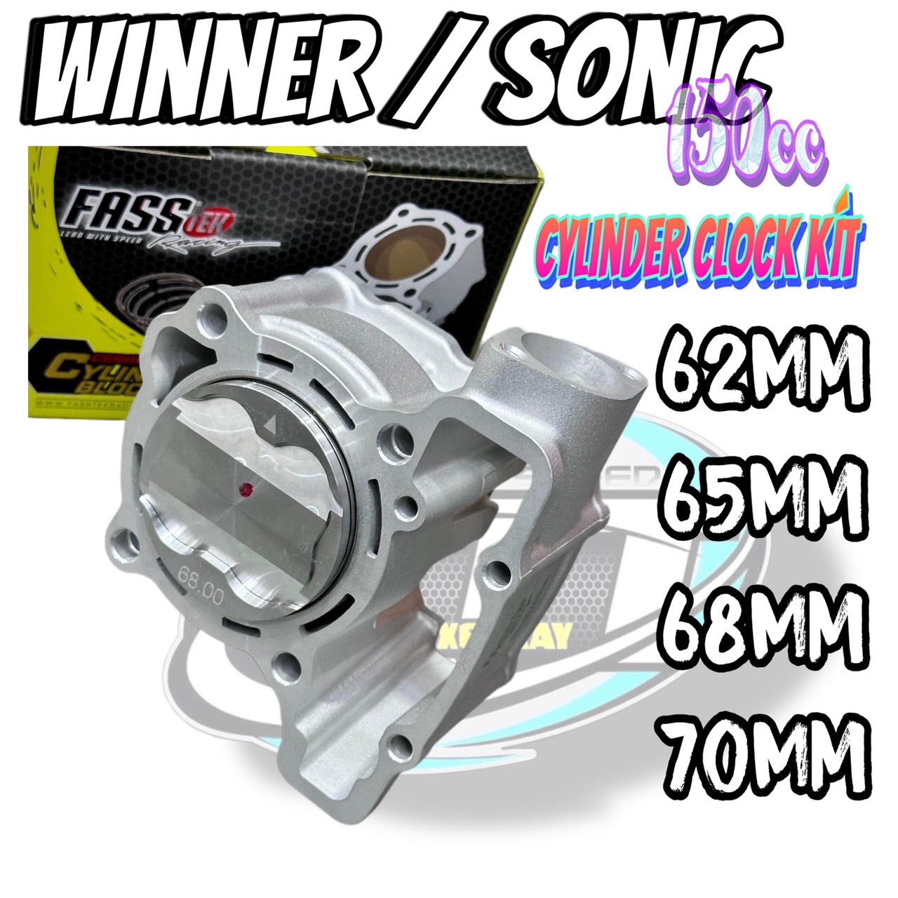 LÒNG FASSTEK (LÒNG KIẾNG) 62-65 MM XE WINNER / SONIC ( PHỔ THÔNG )