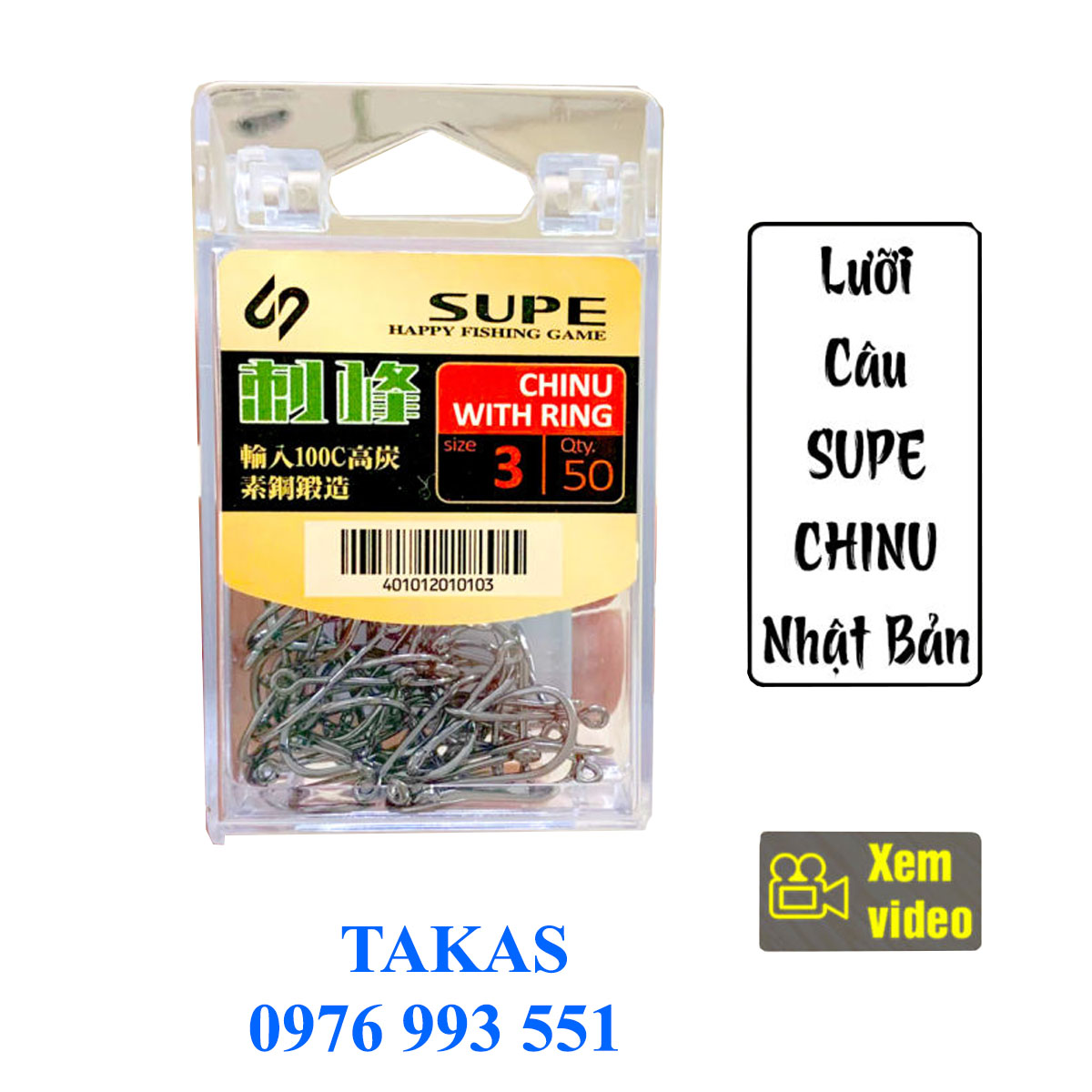 [HCM]Lưỡi câu Nhật Chinu Supe