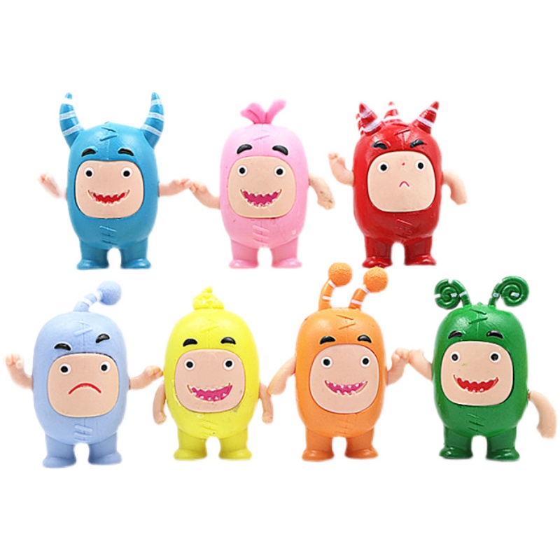 Oddbods Figurines / Cake Toppers (7 Pcs a Set) | Lazada Singapore