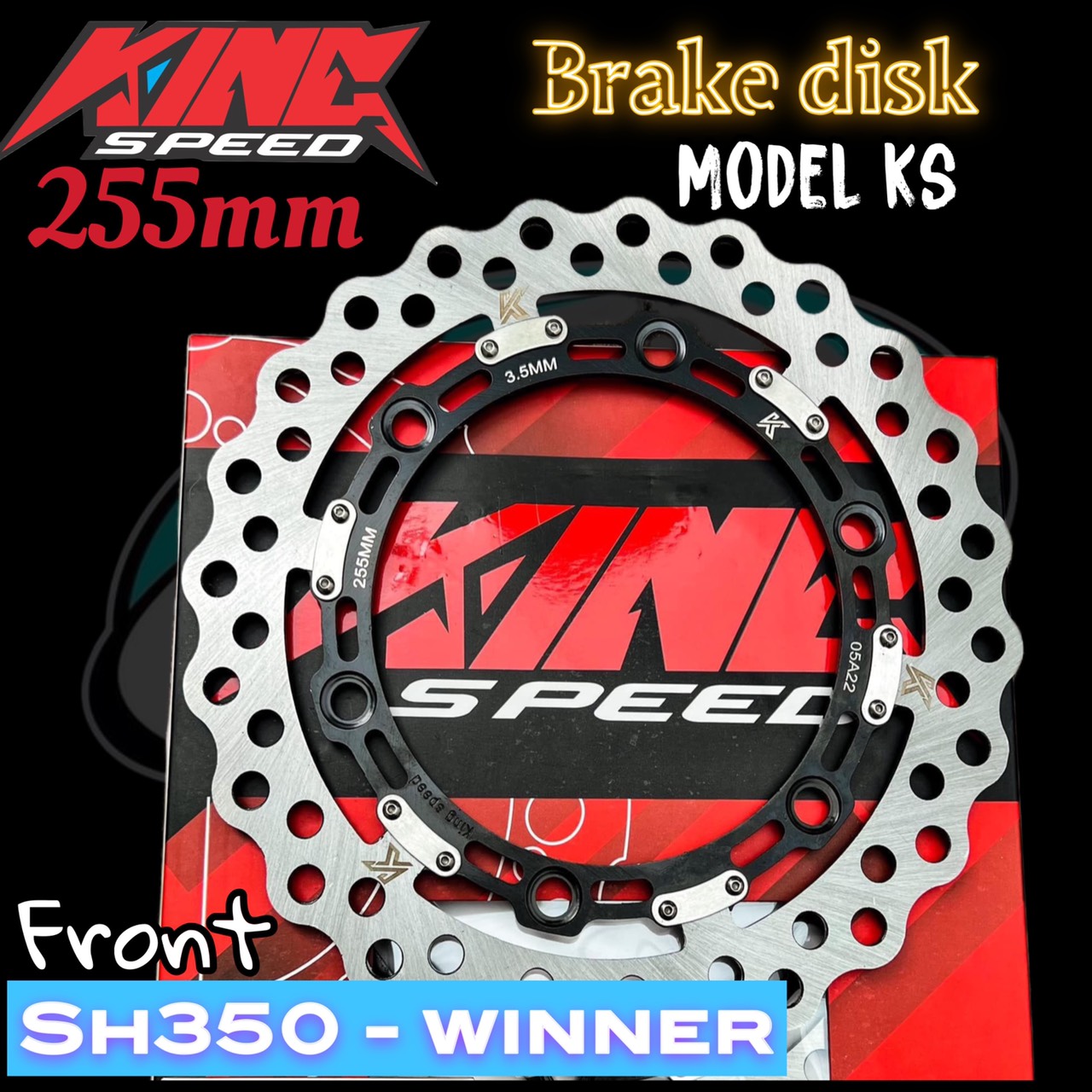 ĐĨA THẮNG DĨA PHANH KINGSPEED 256 MM WINNER 150  MS-10 / MS-28