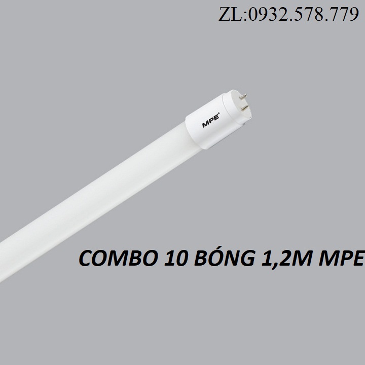 COMBO 10 BÓNG ĐÈN LED 1,2M MPE TRẮNG,VÀNG