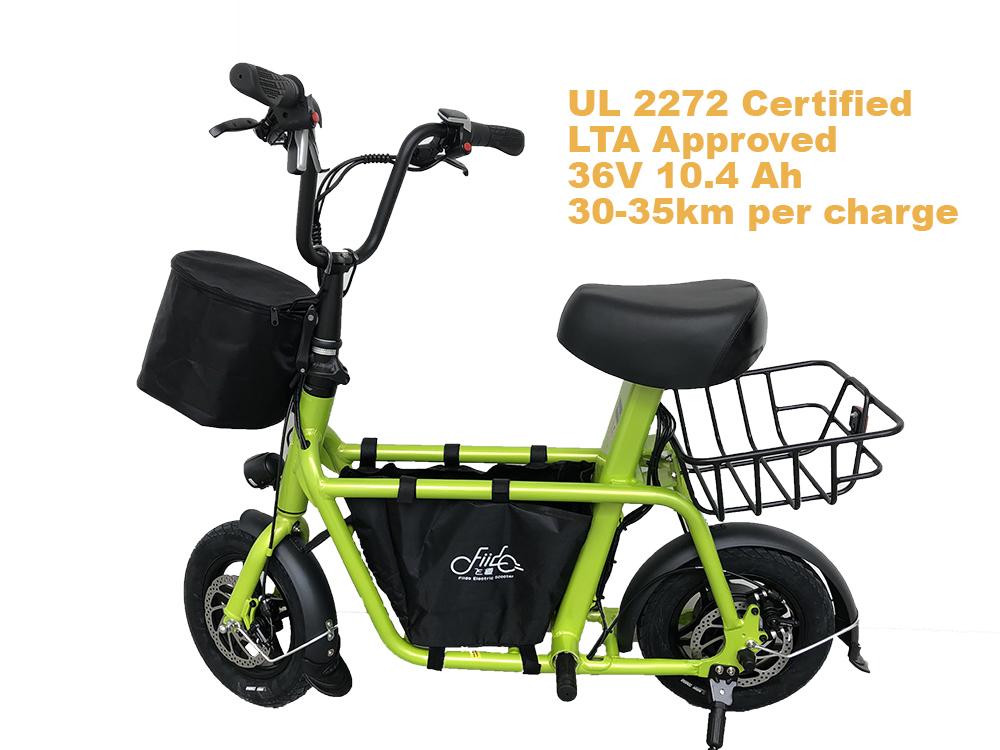 FIIDO Q1 Scooter Seated Electric Scooter ✓ LTA Compliant UL2272