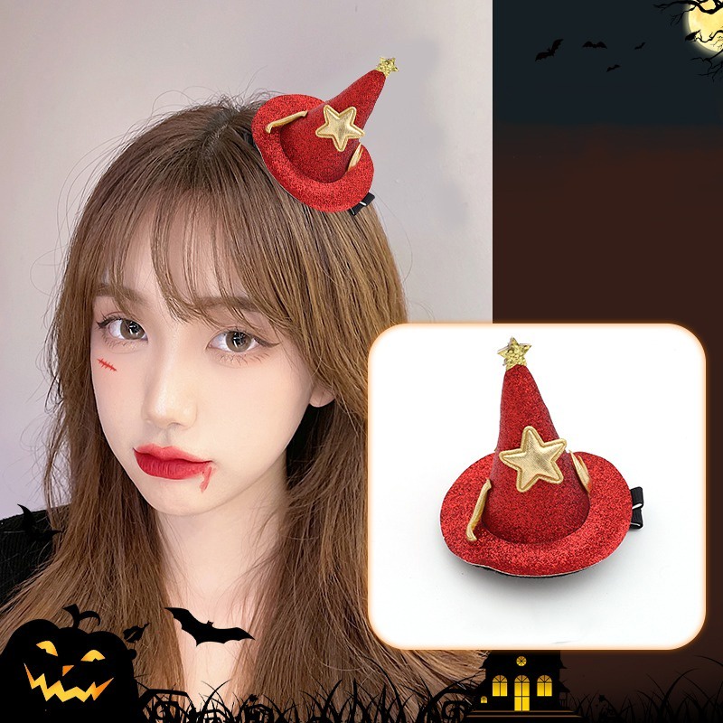 Kẹp Tóc Đính Nơ Trang Trí Lễ Hội Halloween Mới