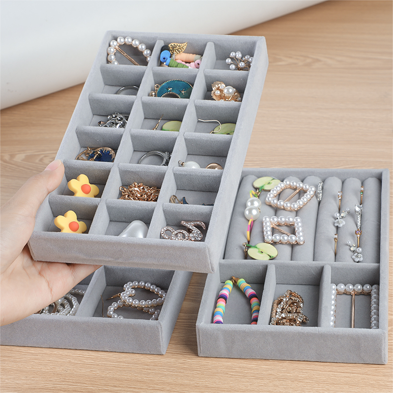 Jewelry Storage Box Ring Earring Bracelet Display Drawer Organizer