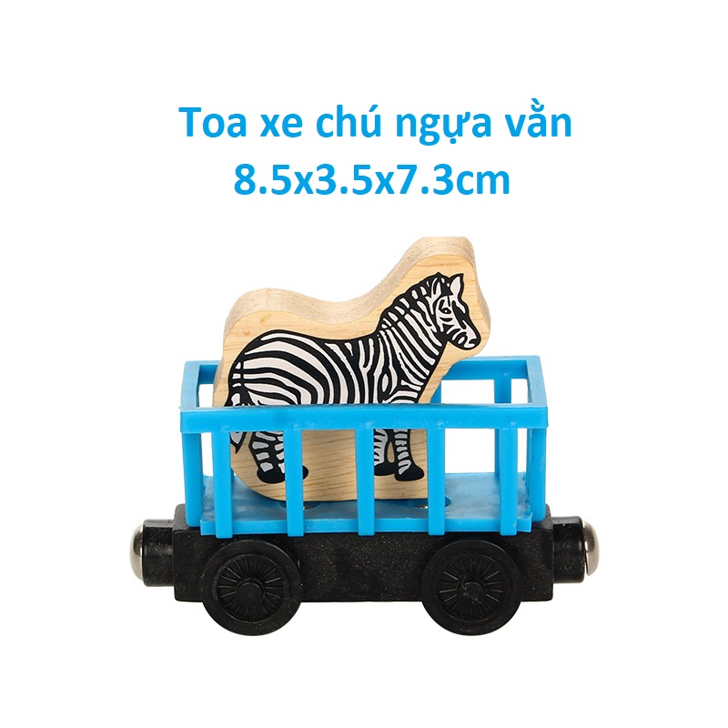 [HCM]Xe lửa gỗ Xe nâng toa xe lửa động vật đường ray xe lửa gỗ