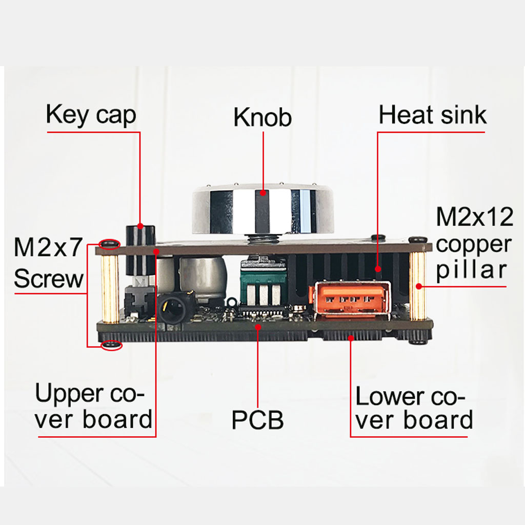 ZK-1002 Adjustable HIFI 5.0 Bluetooth-compatible Digital Power Amplifier Module Electronics with Treble & Bass Control