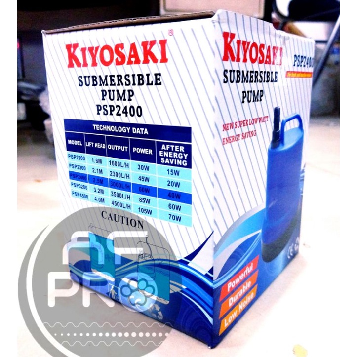 Pompa kolam hidroponik filter model TERMOS  KIYOSAKI PSP 2400 Submersible Pump