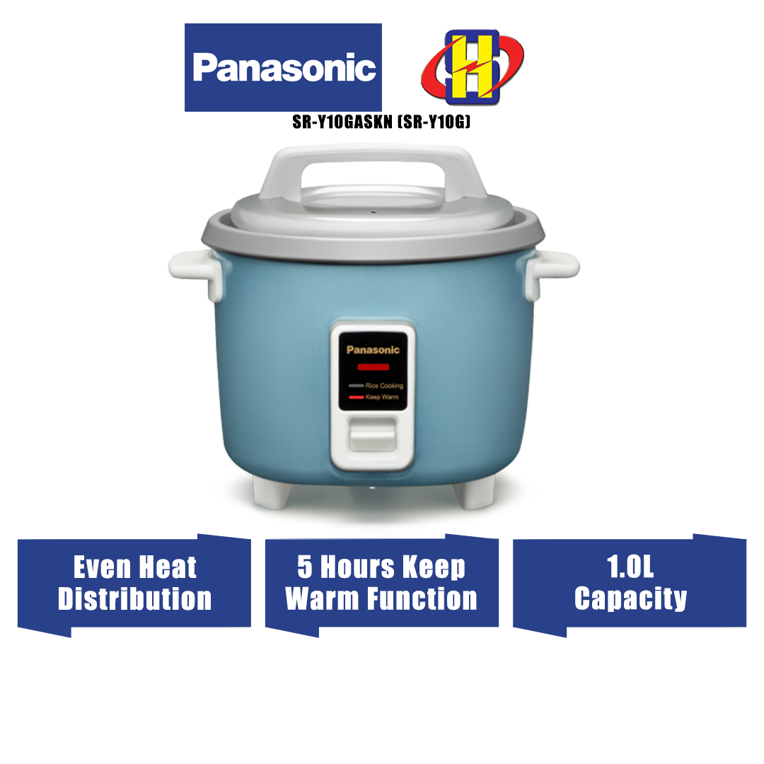 Panasonic Rice Cooker (1.0L/Blue/Silver/White) Keep Warm Function SRY10GASKN / SRY10GLSKN / SR