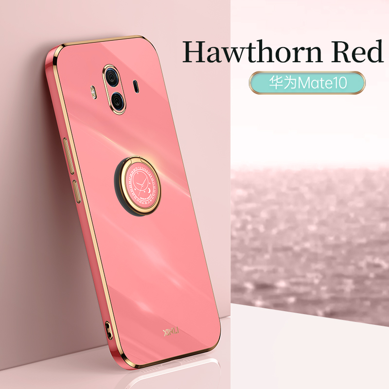 COD Plating Silicone Phone FOR Huawei Mate 10 Case Huawei Mate 10 PRO Deluxe Fall Protection with Metal Ring Holder