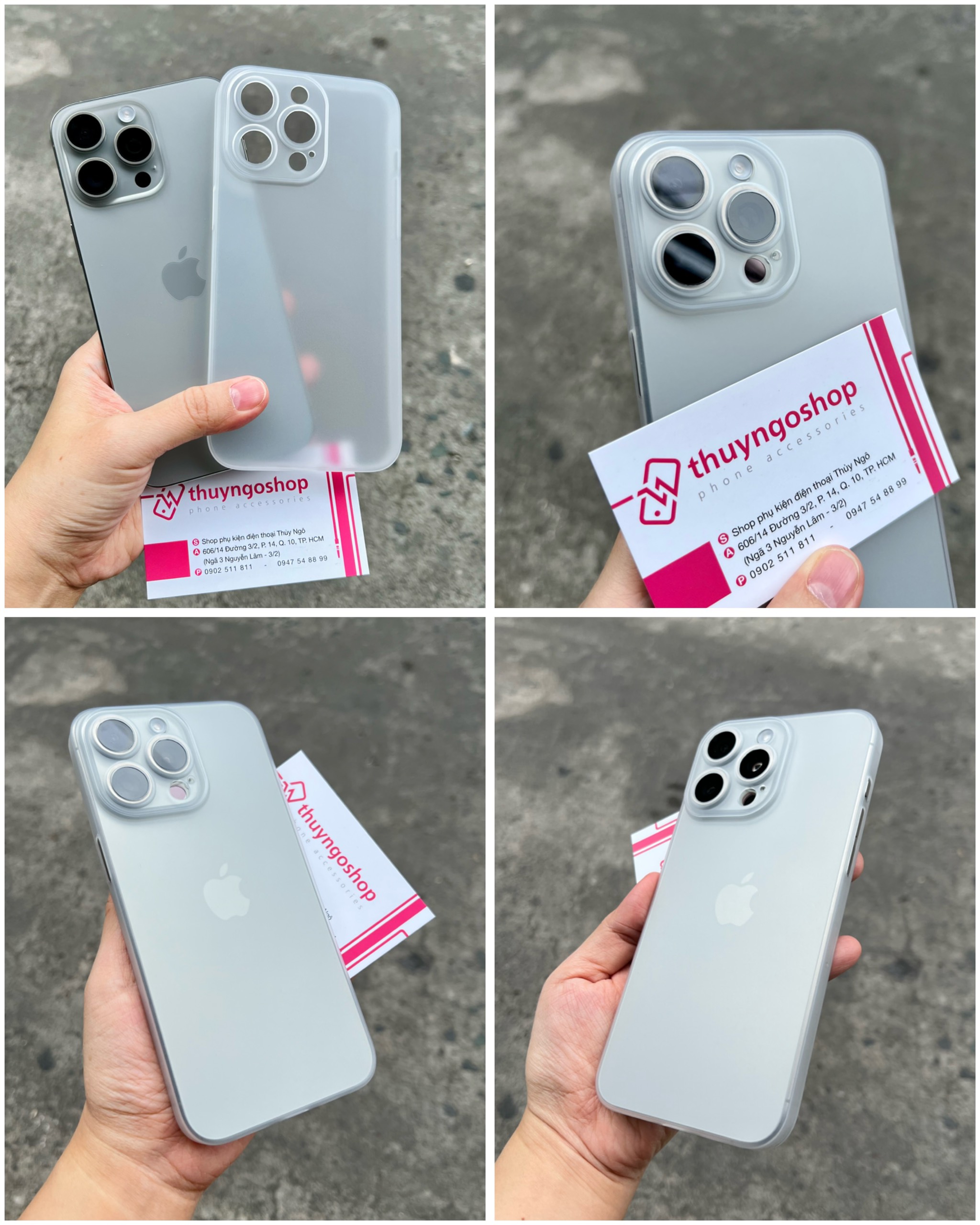 Ốp lưng nhám siêu mỏng iPhone 15 pro max - iPhone 15 pro - iPhone 15 plus - iPhone 15