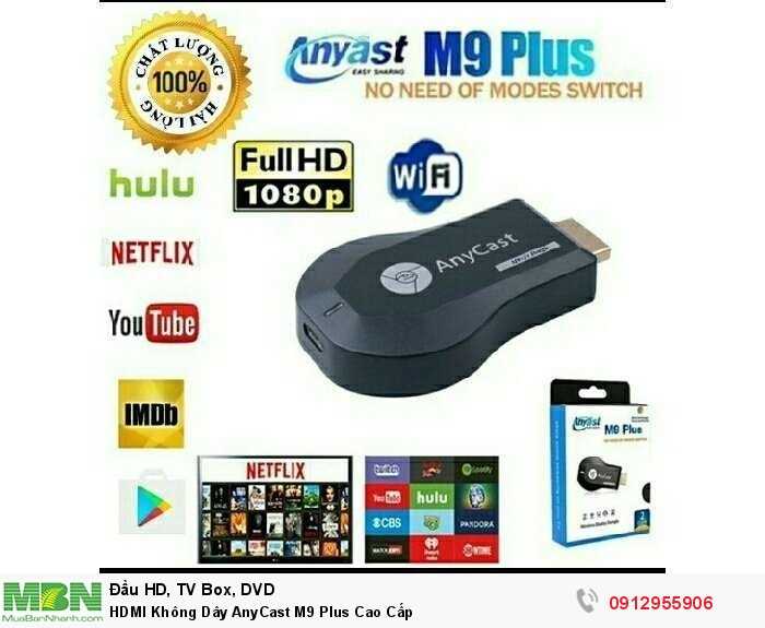 (Mới) hdmi không dây anycast m9 plus