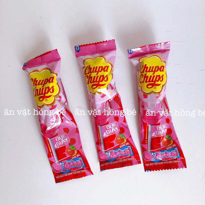 Kẹo mút Chupa chups nhân gum thổi (gói 12g)