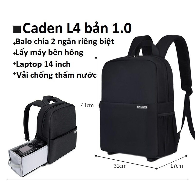 Balo đựng máy ảnh CaDen L4 .