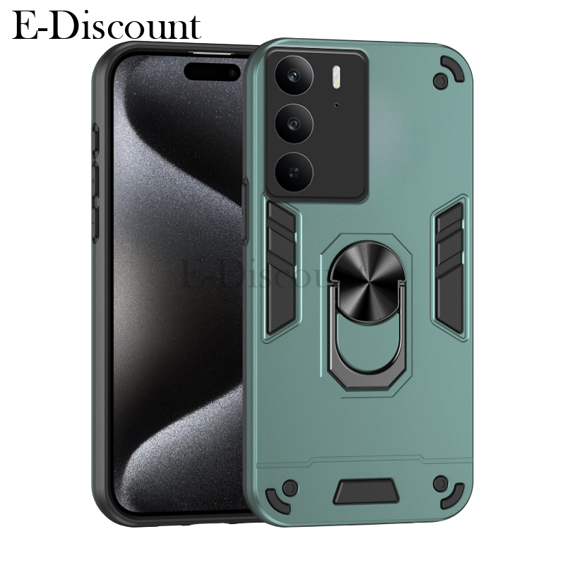 New Phone case Realme C75X C75 14X Back Cover Car Mounted Finger Ring Bracket Hard and Soft Dual Protection Fall Prevention For Realme C75X C75 14X case.