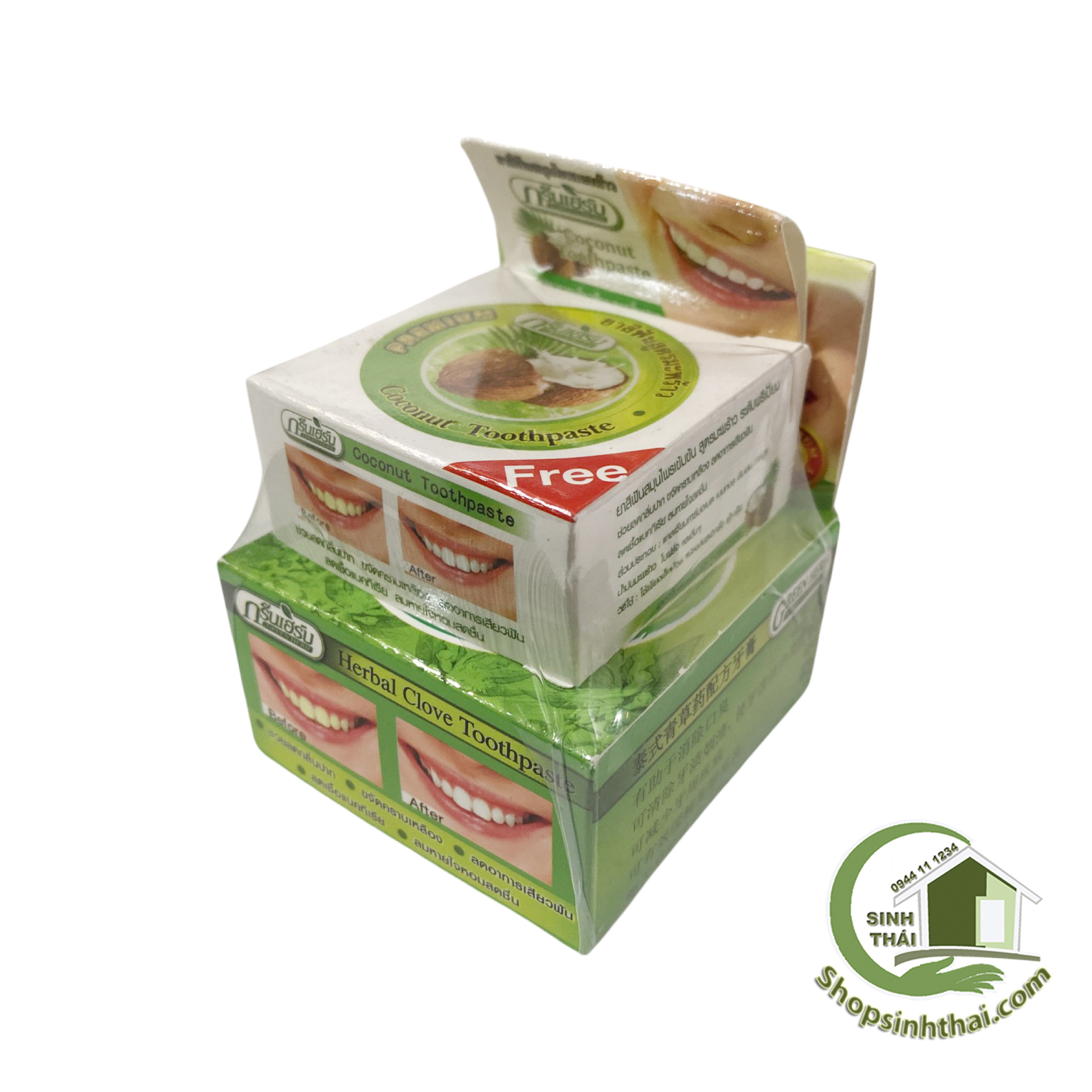 Cao dừa tẩy trắng răng - Kem làm trắng răng Thái Lan [ Kho sỉ ]