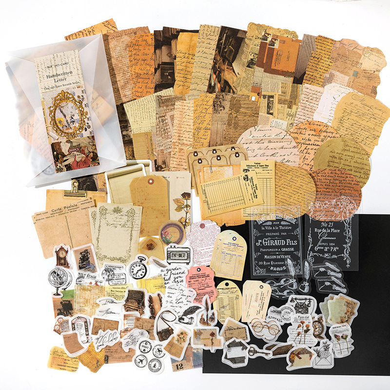 %E3%80%90FOOT%20SOFA%E3%80%91%20200pcs/pack%20Decor%20Scrapbook%20PET%20Sticker%20Materials%20Paper%20Combo%20Kit%20DIY%20Junk%20Journal%20Collage%20Photo%20Album%20Vintage%20Stickers%20-%20Image%206