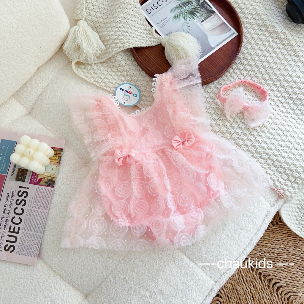 BODY KÈM TU BAN HOA REN NỔI (ROSE)