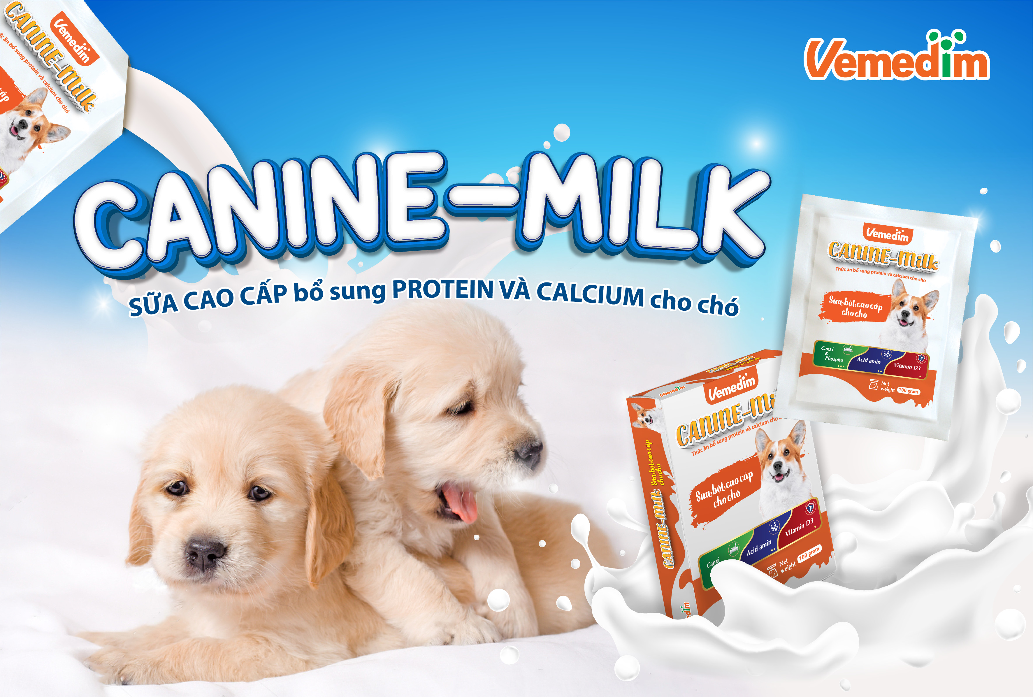 Sữa bột cao cấp cho chó - Canin Milk (100g)