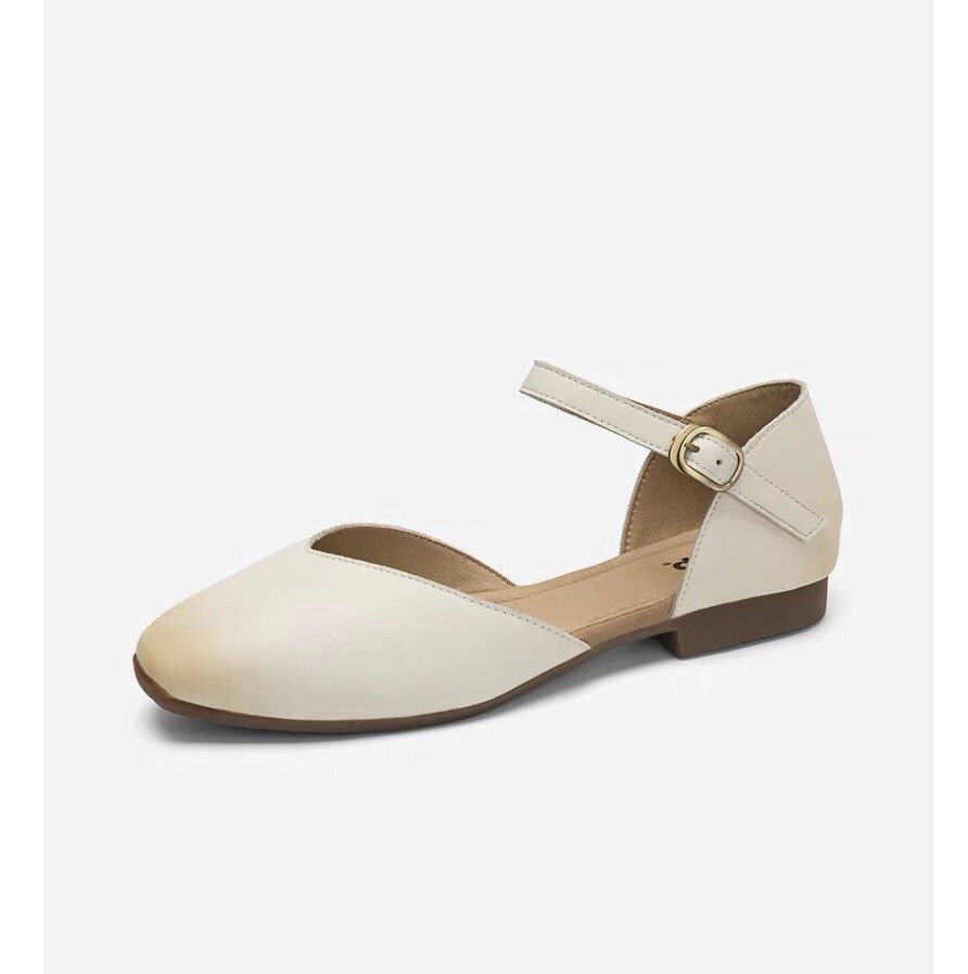 Giày Sandal Nữ 2p Mũi Vuông Dễ Đi E12