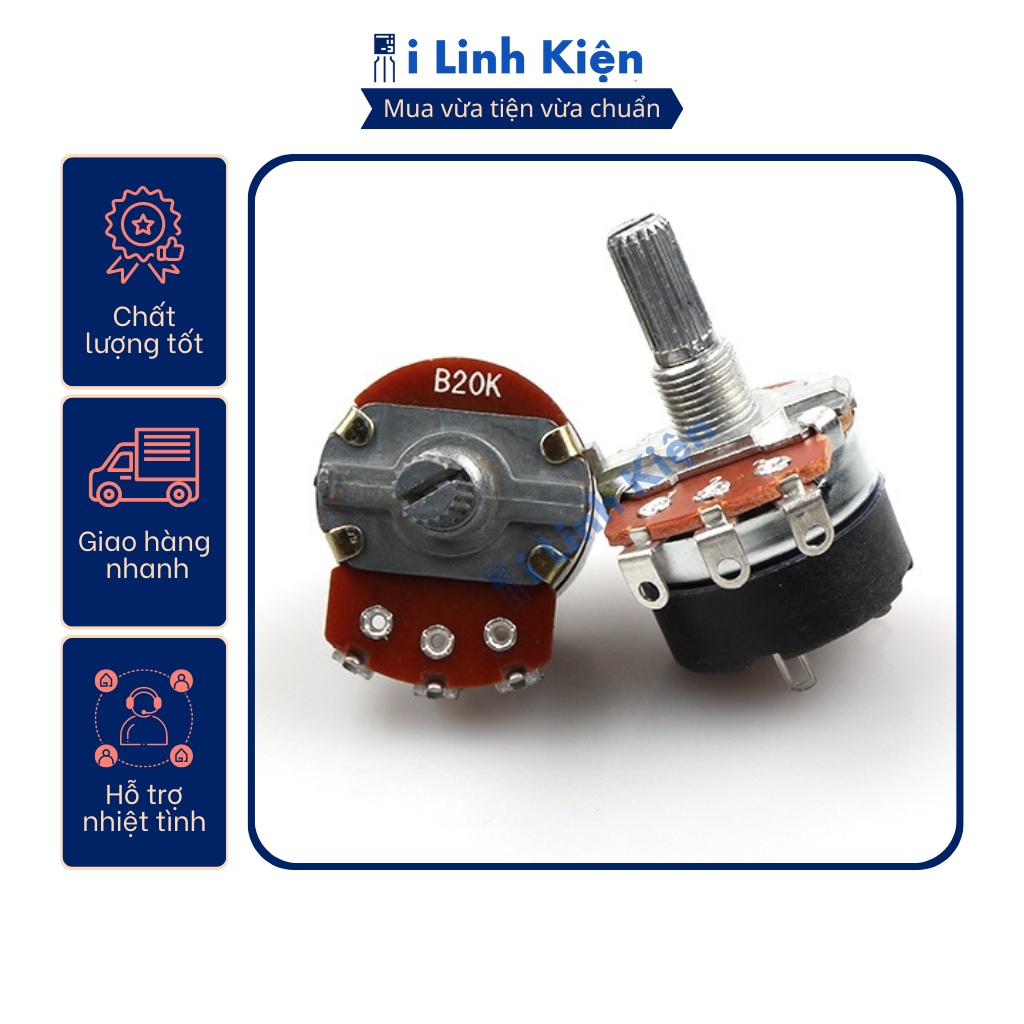 Chiết áp công tắc 20k wh138-1 b20k chất lượng tốt