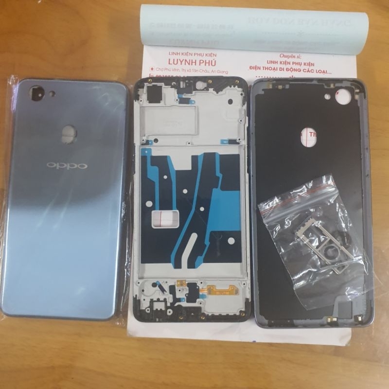 Vỏ Oppo F7 có khay sim khung sườn kính camera