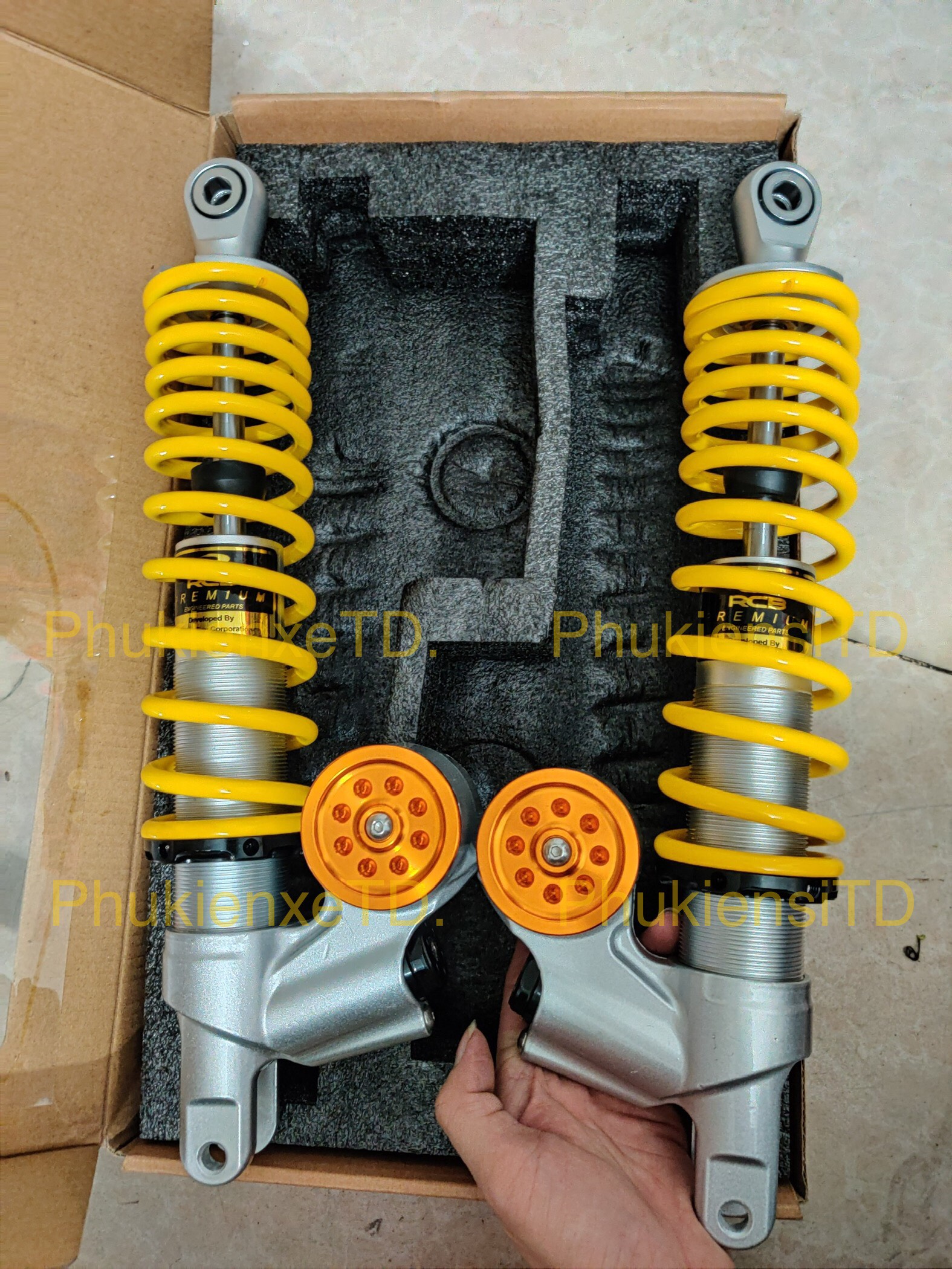 Phuộc RCB bình ngược lắp SH Việt Nam 360mm