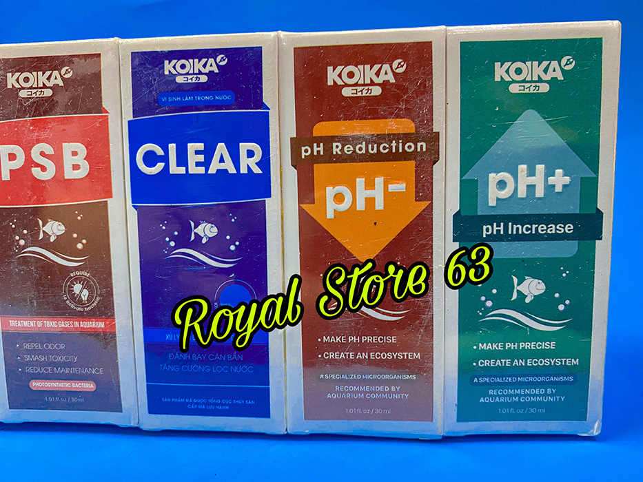 Combo 5 chai ( chai 30ml ) Koika chuyên dùng cho cá và tép cảnh