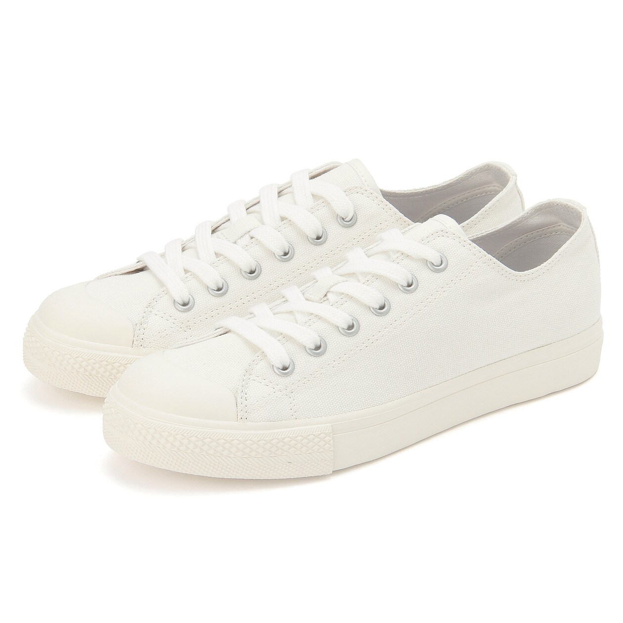มูจิ รองเท้าผ้าใบ - MUJI Less Tiring Sneakers *เช็คไซส์ในตารางภาพ ยึดที่ขนาด CM เซ็นติเมตร กดสั่งซื้อ สี Off White ขนาด EU 34 สี Off Whiteขนาด EU 34