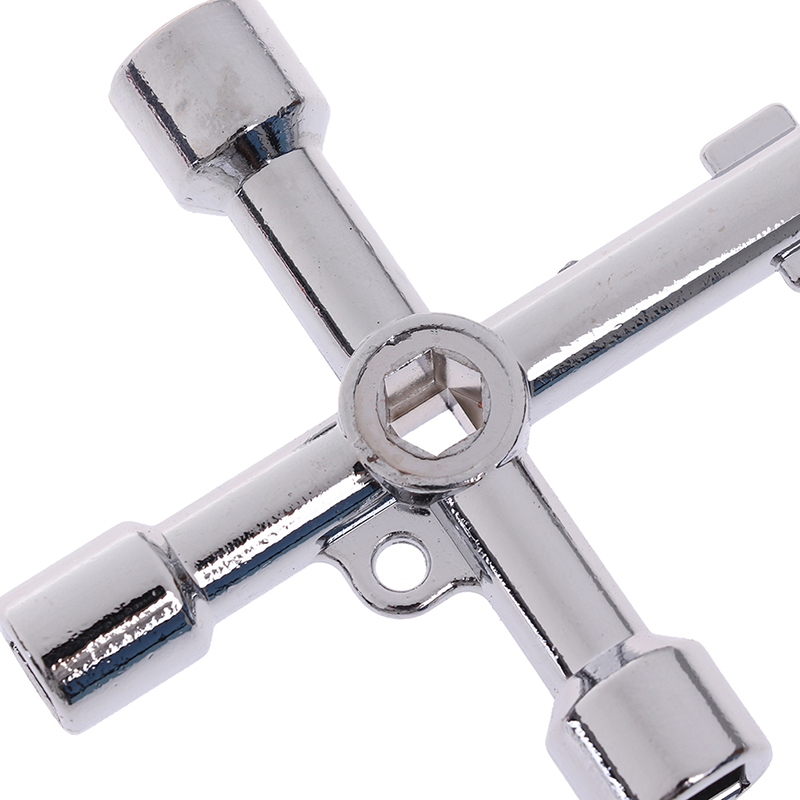 4 Way Utility Key for Electric Water Gas Meter Box Cupboard Cabinet Opening Key. 