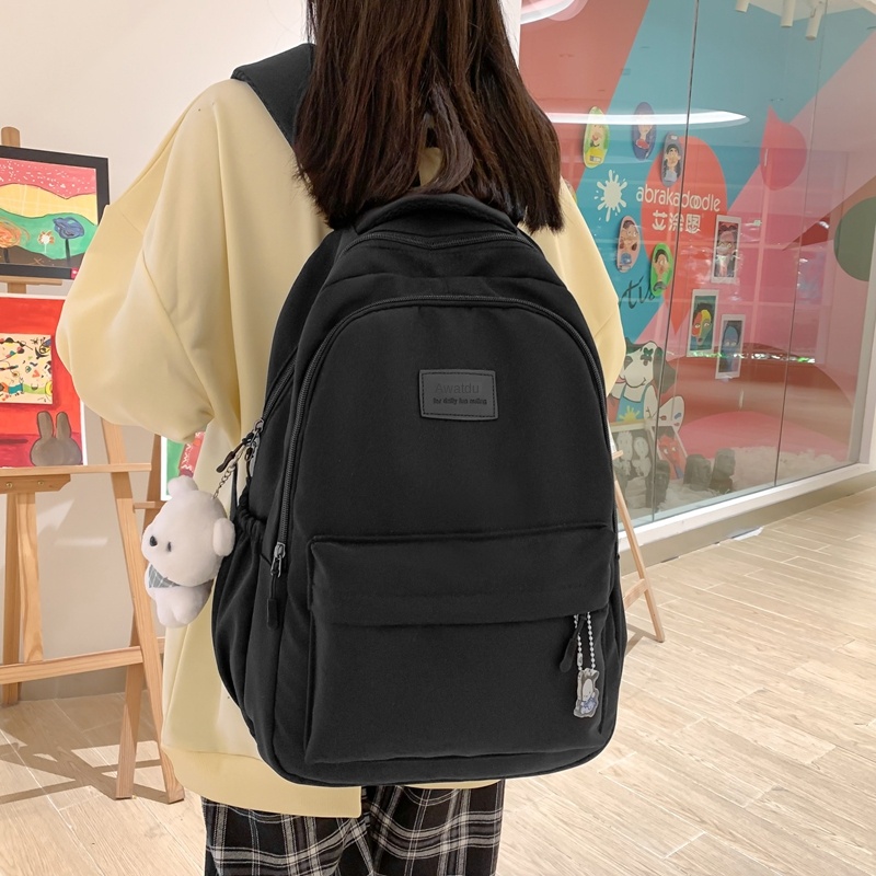 New Female Fashion Lady High Capacity Waterproof College Backpack Trendy Girls Laptop School Bags Cute Girl Travel Book Bag.