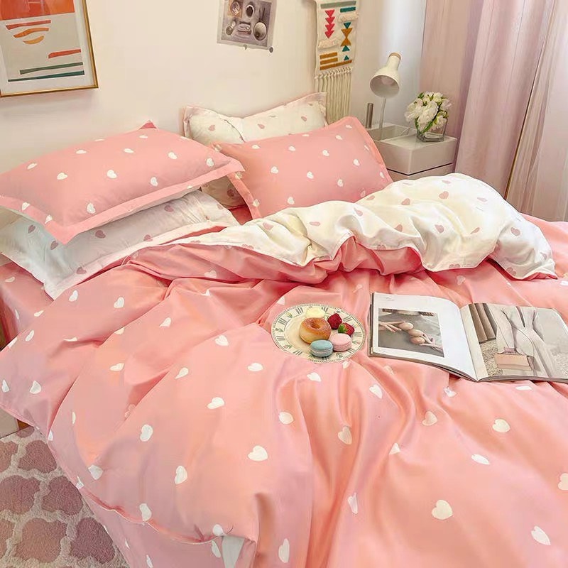 Cotton Polly họa tiết trái tim