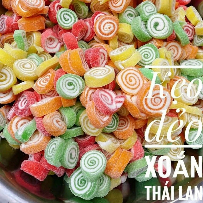 Kẹo Dẻo Xoắn Ốc Thái Lan lon 350g