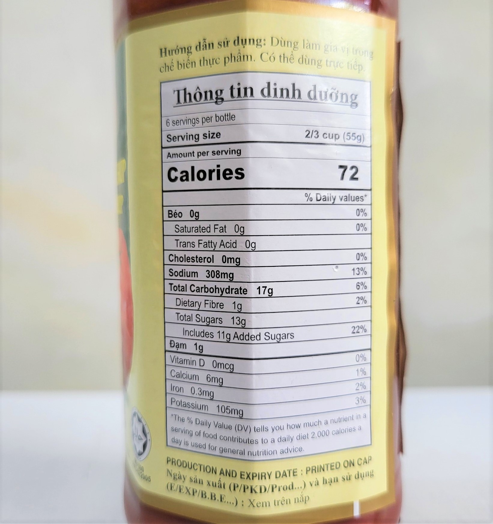 [Chai TT 330g] TƯƠNG CÀ CHUA [Malaysia] LIFE Tomato Ketchup (halal) (tgc-hk)