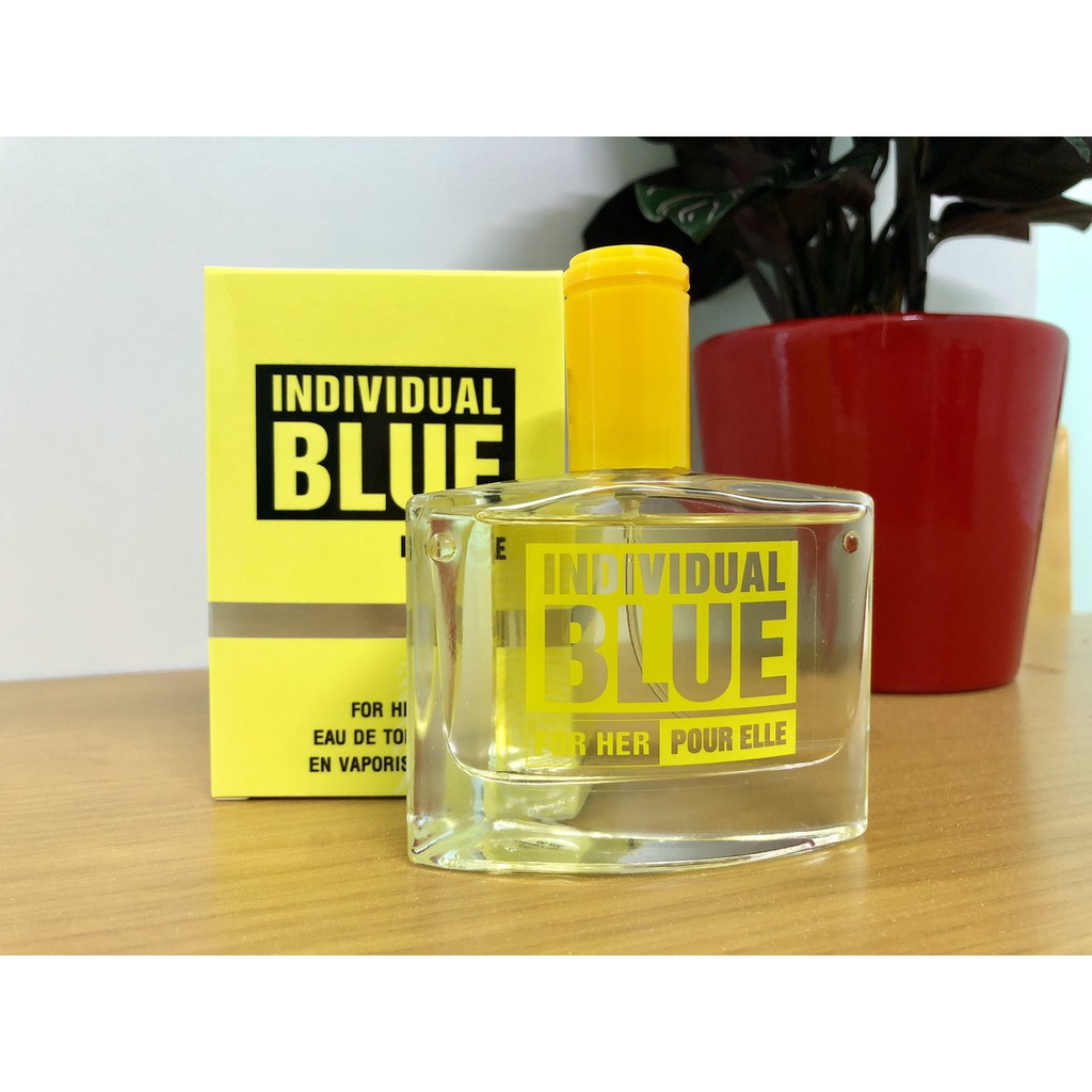 Combo 2 chai nước hoa Nam - Nữ BLUE INDIVIDUAL (Đen - vàng)