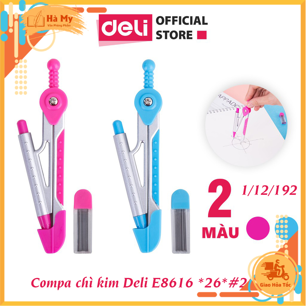 Compa Học Sinh chì kim Deli E8616