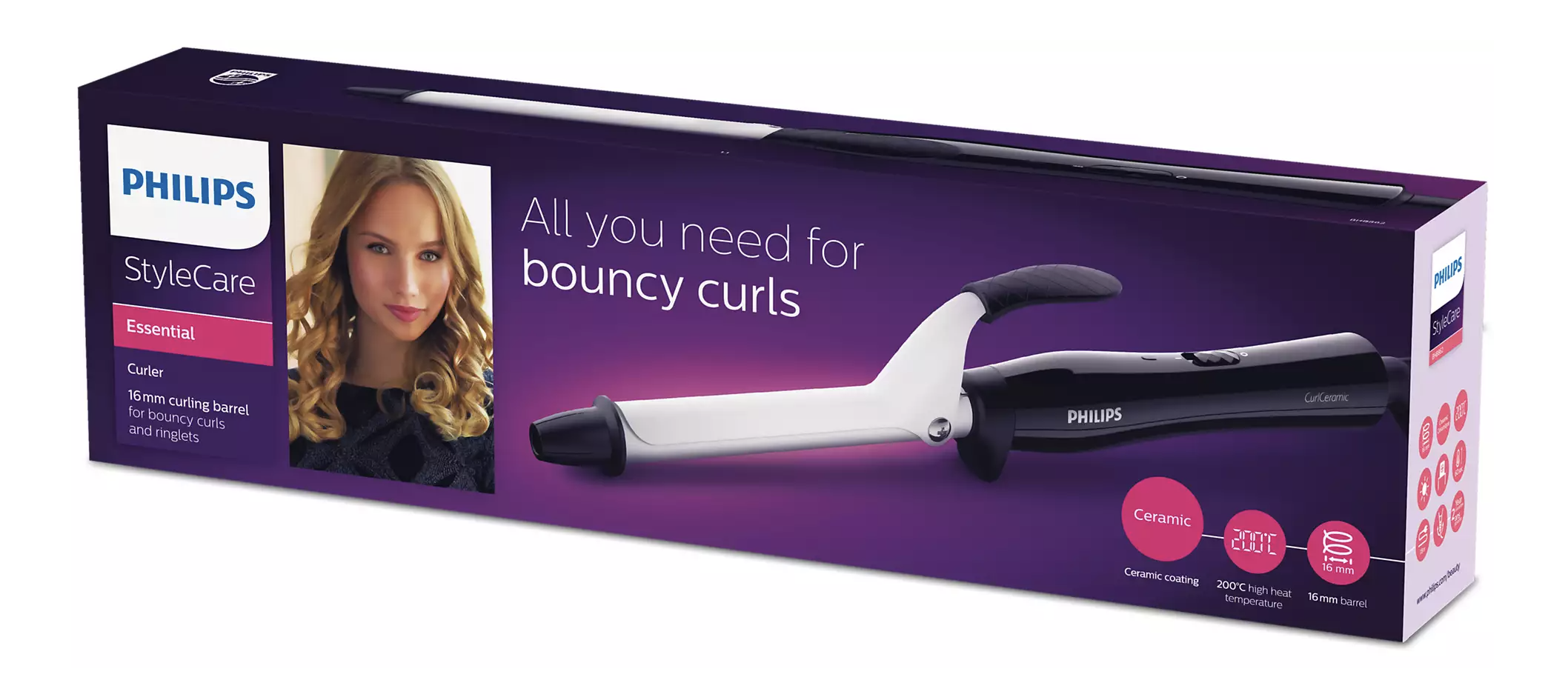 Philips BHB862/00 StyleCare Essential Hair Curler | Curling Iron | Lazada  Singapore