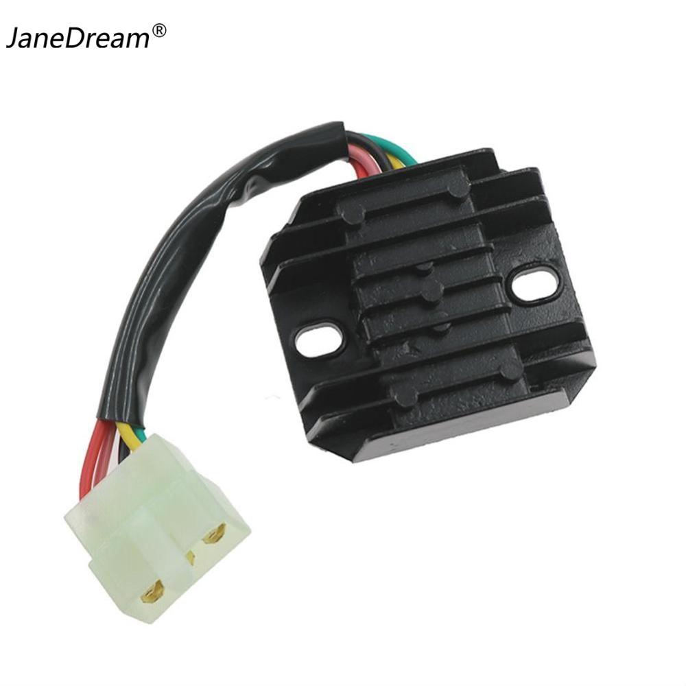 JaneDream Motorcycle Performance Voltage Regulator Rectifier 5 pin For GY6 125CC 150CC ATV Pit Bike Buggie Moped Scooter Parts