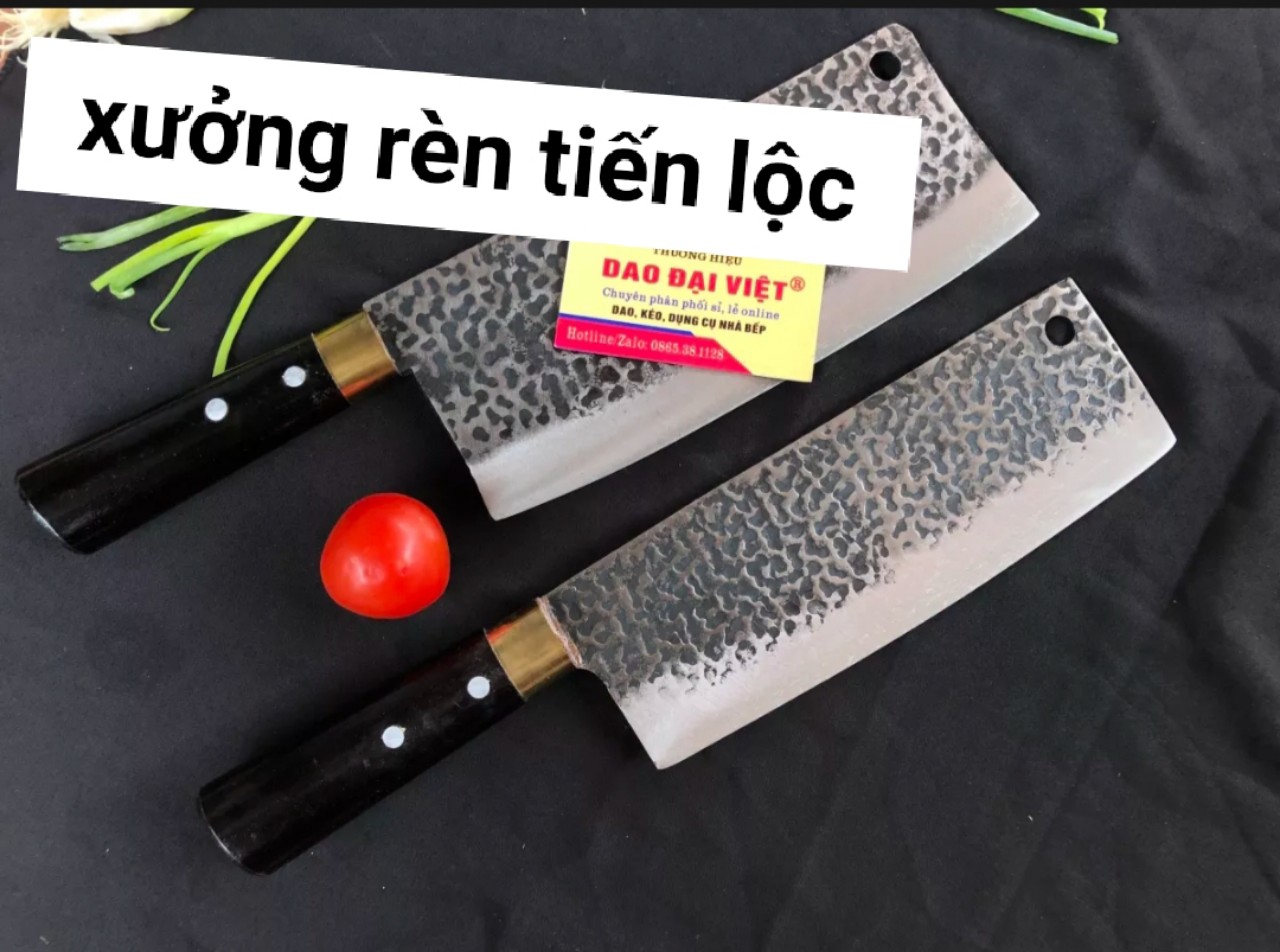 ( GIÁ HỦY DIỆT ) bộ dao 2 món chặt thái chuyên dụng làm từ nhíp xe kháng rỉ