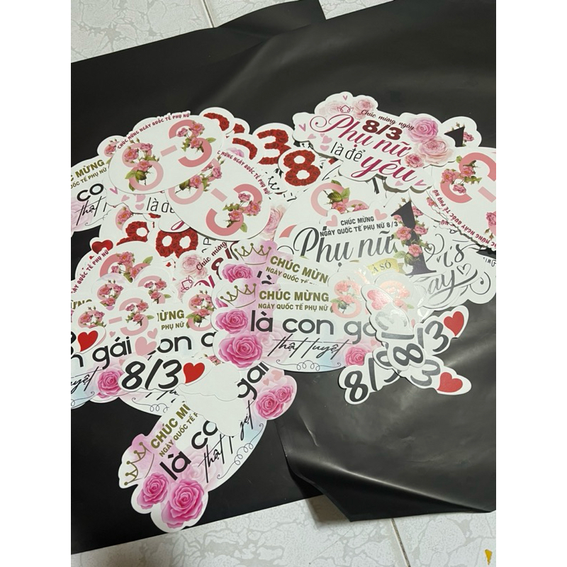 Sét 10 cái Baner chúc mừng  ngày 8/3