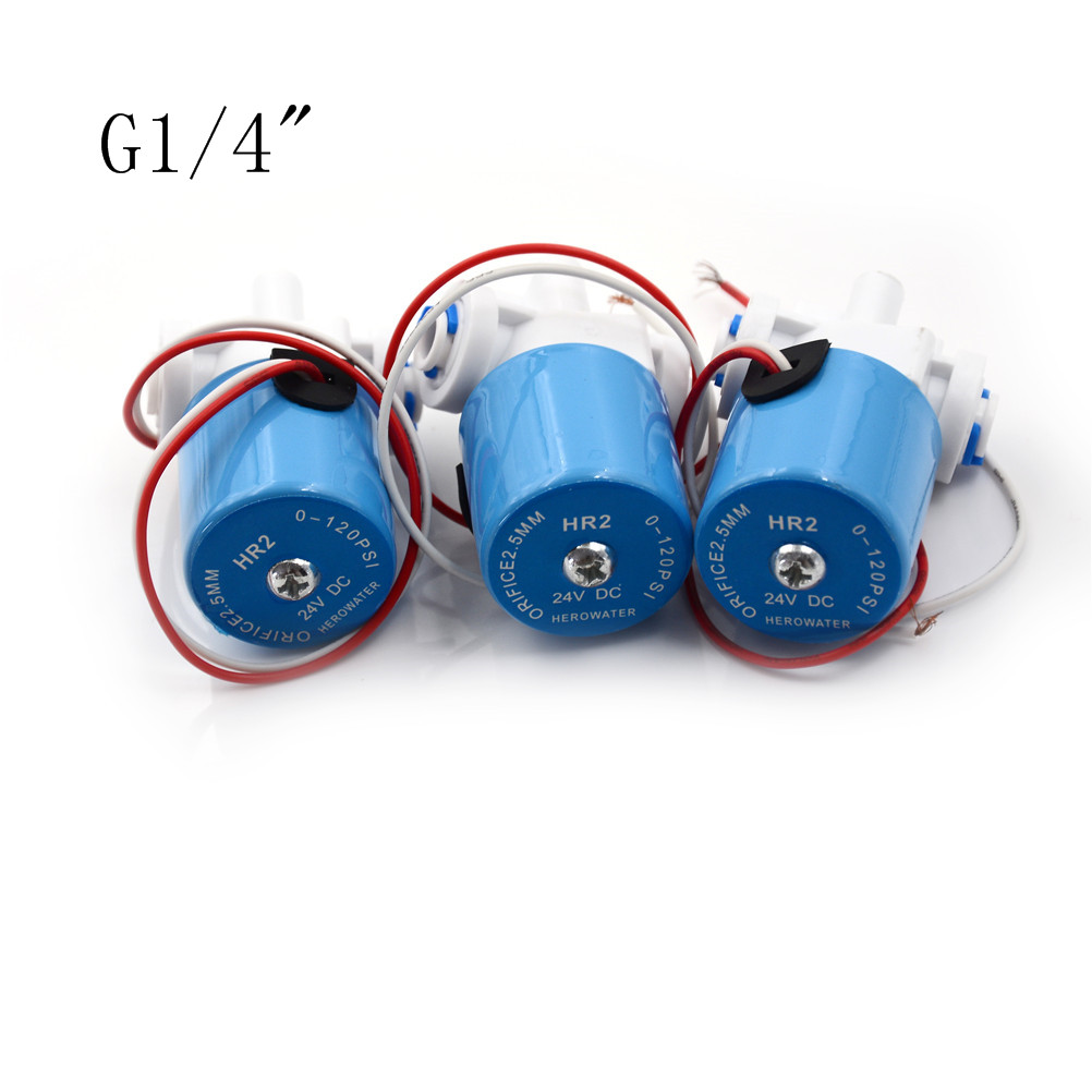 Van điện từ 0-120psi 24v g1/4 "van nhựa van 2 chiều thường đóng